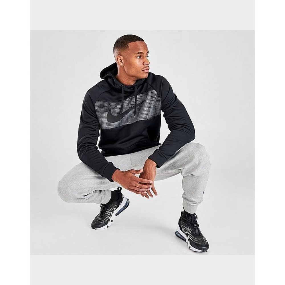Nike Therma Dri-Fit Pullover Black Hoodie Winter L